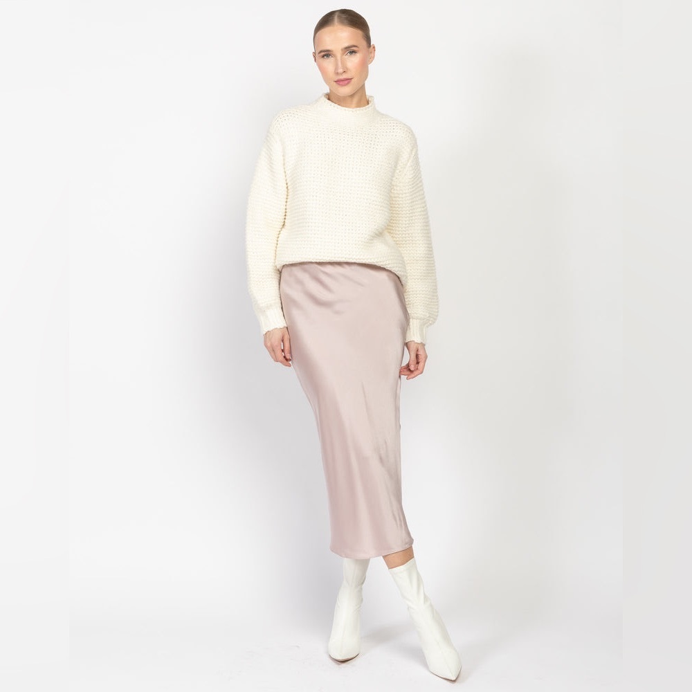 NWT $595 TWP Blythe Silk Skirt In Charmeuse